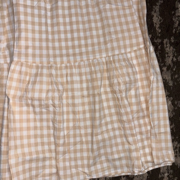 Gingham Smocked Maxi Dress in Cream - Picture 4 of 4